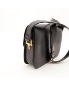 Sac en cuir Triomphe Vintage noir - 24 x 17 x 7 cm