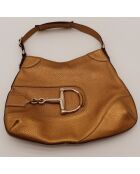 Sac en cuir Jackie Hasler doré - 36 x 28 x 5 cm