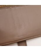 Portefeuille en cuir bicolore - 10 x 14 x 2 cm