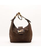 Sac en cuir Mama marron - 29 x 26 x 16 cm