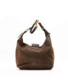Sac en cuir Mama marron - 29 x 26 x 16 cm