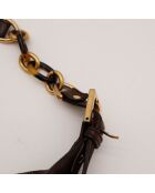 Sac en cuir Mama marron - 29 x 26 x 16 cm