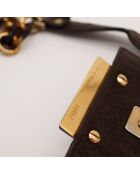 Sac en cuir Mama marron - 29 x 26 x 16 cm