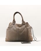 Sac en cuir City Velo taupe - 33 x 27 x 18 cm