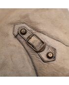 Sac en cuir City Velo taupe - 33 x 27 x 18 cm