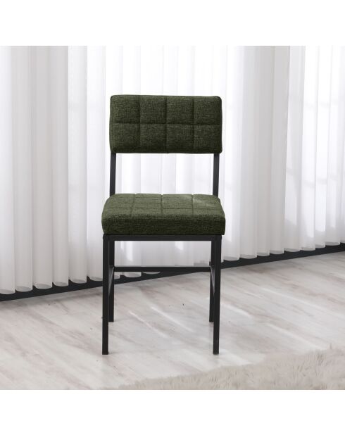 Groene stoel Dubai - l.40 cm x H. 82 cm x D. 40 cm