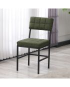 Groene stoel Dubai - l.40 cm x H. 82 cm x D. 40 cm