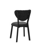 Antracietkleurige stoel Elma - L.47 cm x H. 85 cm x D. 45 cm