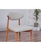 Set van 2 stoelen Boheems eikenbeige - l. 44 cm x H. 81 cm x D. 50 cm