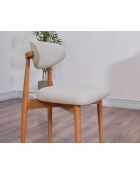 Set van 2 stoelen Boheems eikenbeige - l. 44 cm x H. 81 cm x D. 50 cm