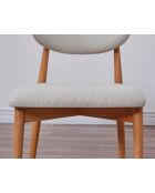 Set van 2 stoelen Boheems eikenbeige - l. 44 cm x H. 81 cm x D. 50 cm