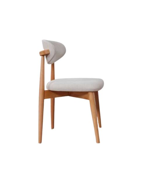 Set van 2 stoelen Boheems eikenbeige - l. 44 cm x H. 81 cm x D. 50 cm