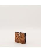 Petit Portefeuille en cuir léopard léopard - 12 x 9 x 2 cm