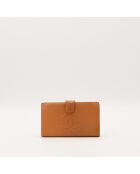 Portefeuille en cuir Timeless camel - 17 x 10 x 2 cm