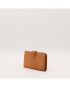 Portefeuille en cuir Timeless camel - 17 x 10 x 2 cm