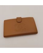 Portefeuille en cuir Timeless camel - 17 x 10 x 2 cm