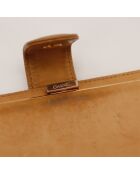 Portefeuille en cuir Timeless camel - 17 x 10 x 2 cm