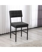 Stoel Dubai antraciet - l.40 cm x H. 82 cm x D. 40 cm