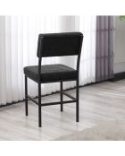 Stoel Dubai antraciet - l.40 cm x H. 82 cm x D. 40 cm