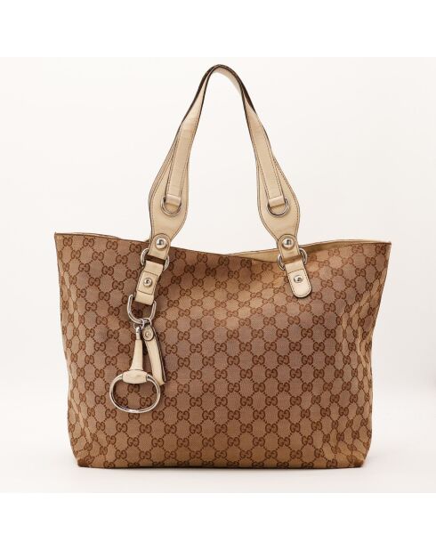 Tote bag Horsebit beige - 30 x 33 x 17 cm