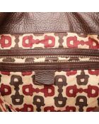 Sac en cuir Hobo Indy foncé marron foncé - 43 x 38 x 13 cm