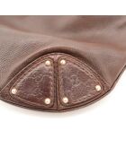 Sac en cuir Hobo Indy foncé marron foncé - 43 x 38 x 13 cm