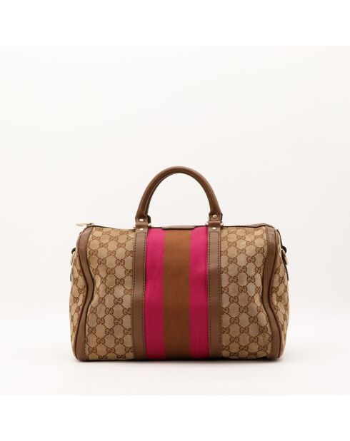 Sac Boston Joy beige - 32 x 21.5 x 16 cm