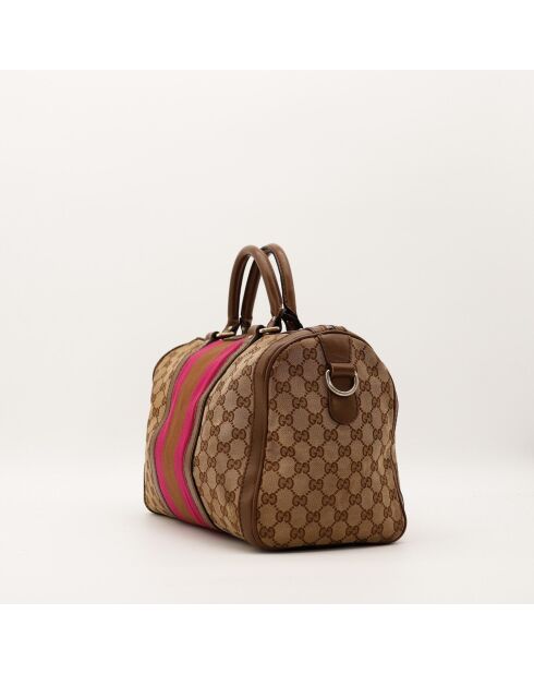 Sac Boston Joy beige - 32 x 21.5 x 16 cm