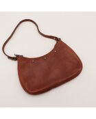 Sac en cuir Mombassa Mini marron - 22 x 11 x 3 cm