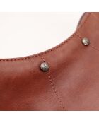 Sac en cuir Mombassa Mini marron - 22 x 11 x 3 cm