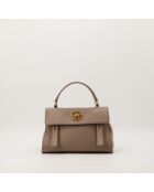 Sac en cuir Muse Two taupe - 28 x 18 x 15 cm