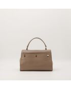 Sac en cuir Muse Two taupe - 28 x 18 x 15 cm