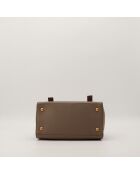 Sac en cuir Muse Two taupe - 28 x 18 x 15 cm