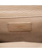 Sac en cuir Muse Two taupe - 28 x 18 x 15 cm
