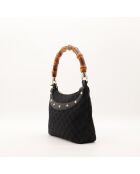 Sac Hobo Anita Bambou marron - 28 x 18 x 6 cm