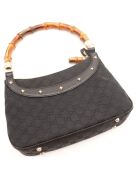 Sac Hobo Anita Bambou marron - 28 x 18 x 6 cm