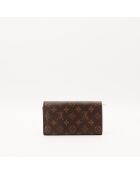 Portefeuille Sarah marron - 19 x 10 x 2 cm