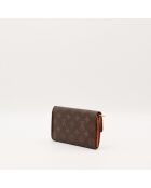 Portefeuille Sarah marron - 19 x 10 x 2 cm