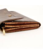 Portefeuille Sarah marron - 19 x 10 x 2 cm