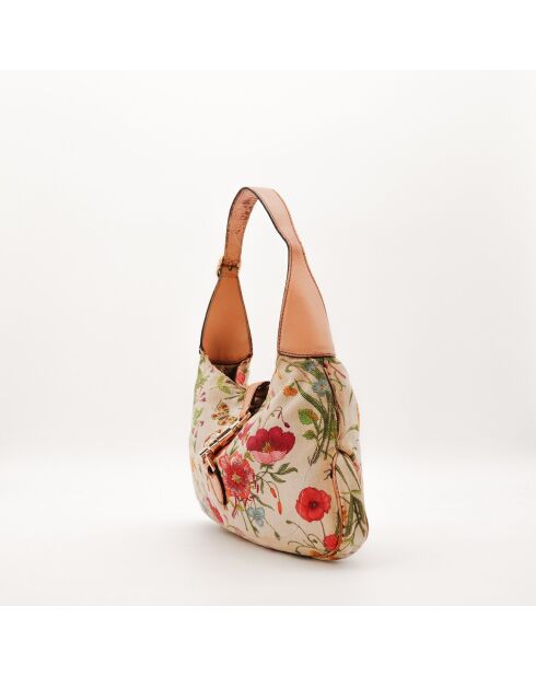 Sac en cuir Jackie Flora multicolore - 32 x 22 x 3 cm