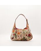 Sac en cuir Jackie Flora multicolore - 32 x 22 x 3 cm