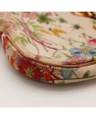 Sac en cuir Jackie Flora multicolore - 32 x 22 x 3 cm