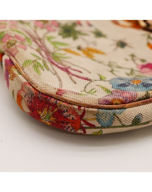 Sac en cuir Jackie Flora multicolore - 32 x 22 x 3 cm