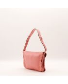 Sac en cuir Poulbot rose - 29 x 17 x 6 cm