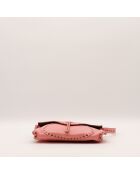 Sac en cuir Poulbot rose - 29 x 17 x 6 cm
