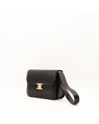 Sac en cuir Triomphe noir - 25 x 19 x 8 cm