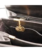 Sac en cuir Triomphe noir - 25 x 19 x 8 cm