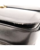Sac en cuir Triomphe noir - 25 x 19 x 8 cm