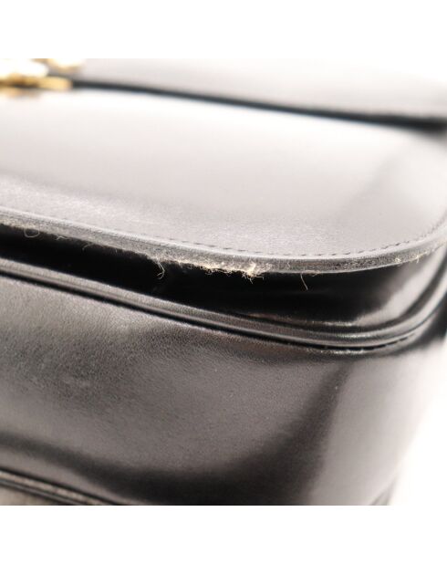 Sac en cuir Triomphe noir - 25 x 19 x 8 cm