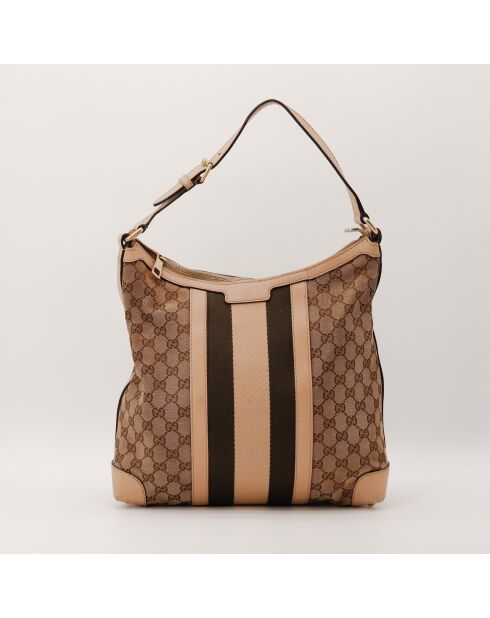 Sac Hobo Web Stripe beige - 30 x 29 x 13 cm